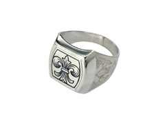Серебряное кольцо - перстень мужское «Ясин»